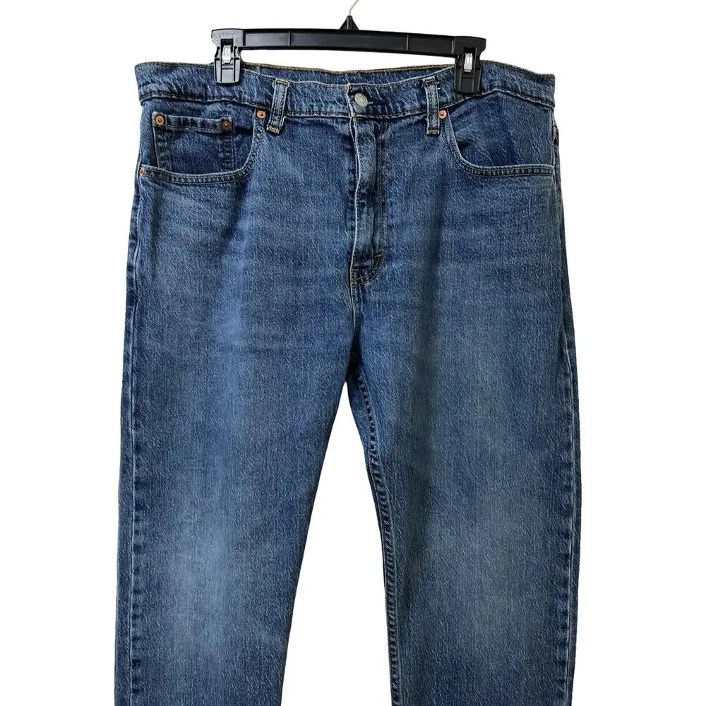 Levi’s Mens 502 Tapered Leg Cotton Blend Jeans Size 38x30 Blue Zip Fly Dadcore‎